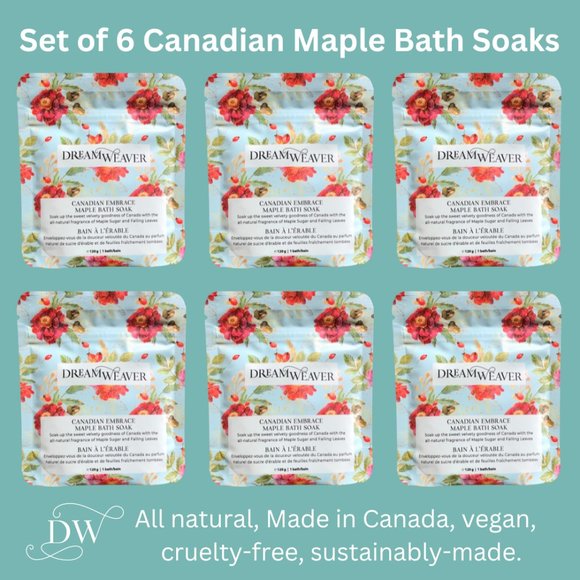 Bathorium Set of 6 Canadian Maple Bath Soak | Dream Weaver - Picture 1 of 5